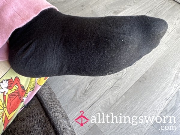 Black Trainer Socks