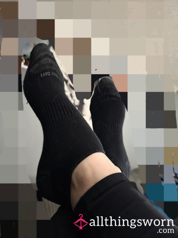 Black Trainer Socks