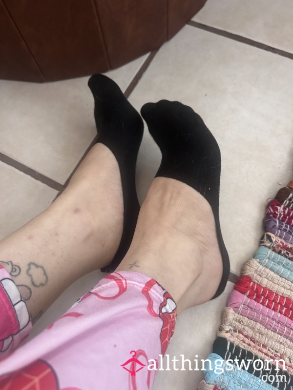 Black Trainer Socks (used For One Day Of Pole Dancing)