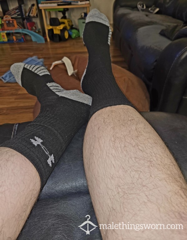Black UA Crew Socks