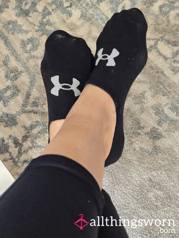 Black Under Armour Socks Worn On These Pretty Feet