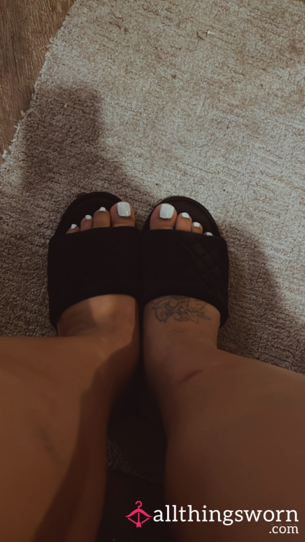 Black Used Slippers