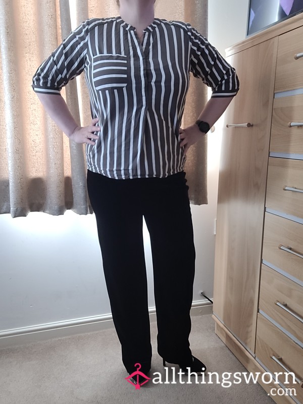 Black Velvet Pants And Blouse