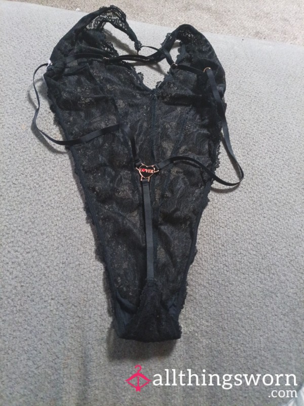 Black Victorian See Through Lingerie