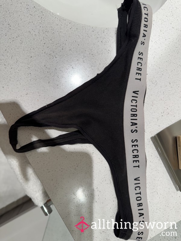 Black Victorias Secret Thong