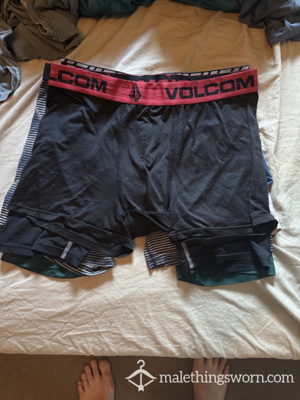 Black Volcom Boxer Briefs