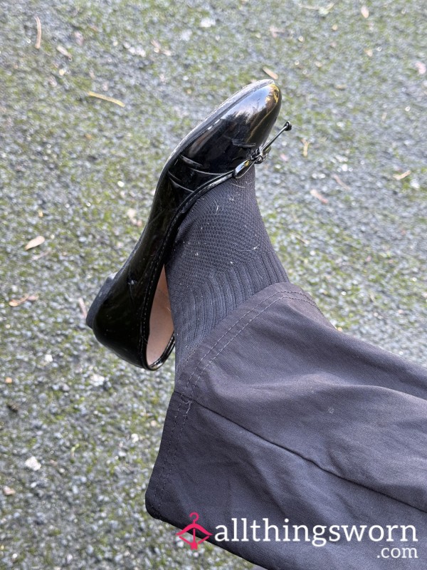 Black Well Loved Dolly Shoes