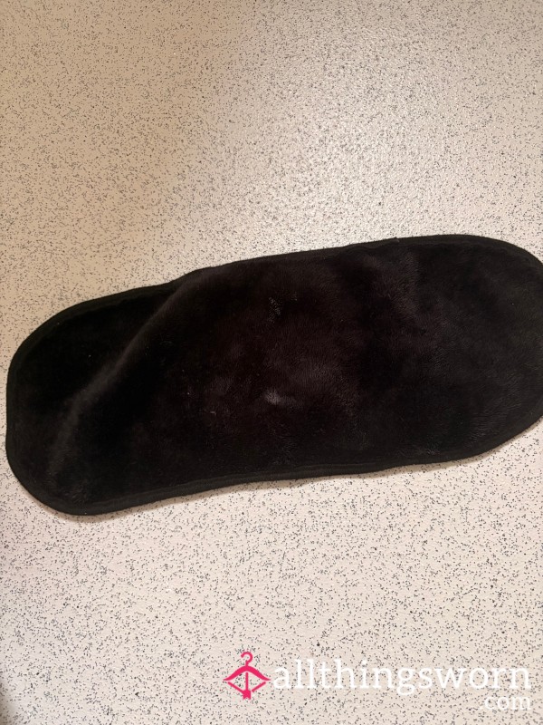 Black Well Used Wash Cloth