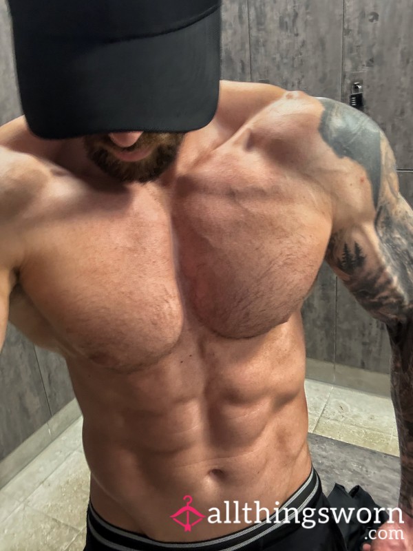 Black Well-Worn Boxers – Post-Workout 💪🏼