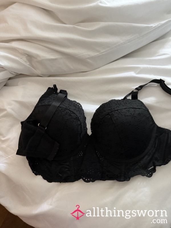 Black Well Worn Bra