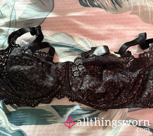 Black Well Worn Bra