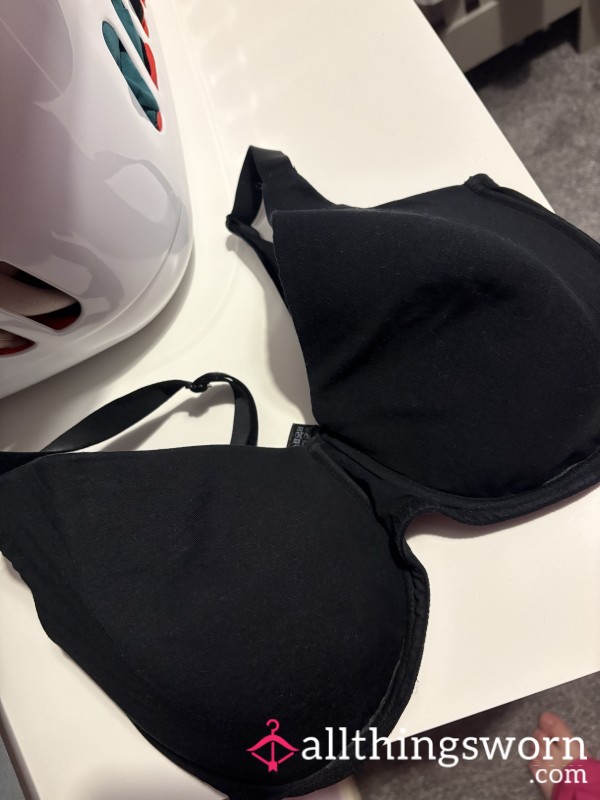 Black Well Worn Bra