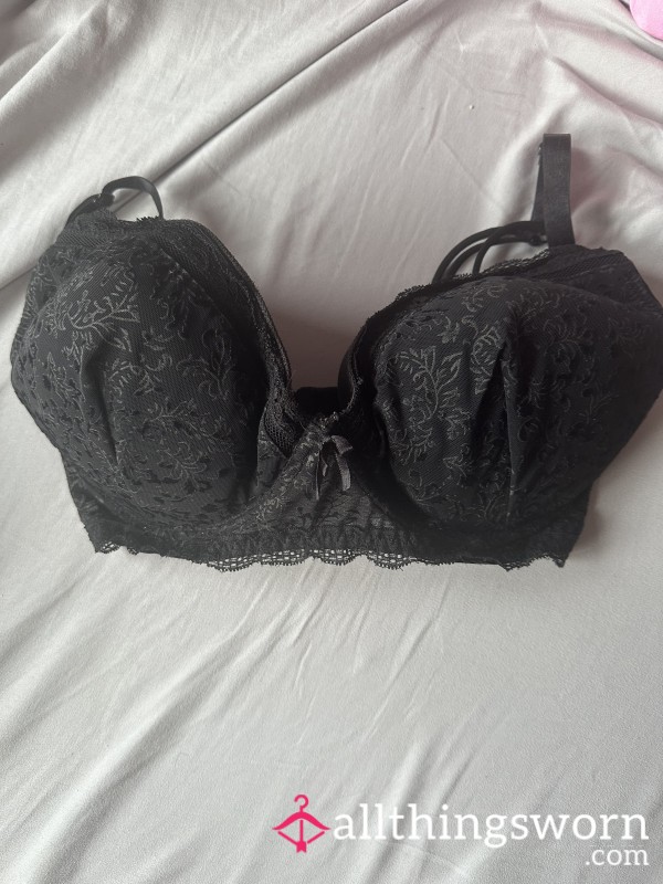 Black Well Worn Bra