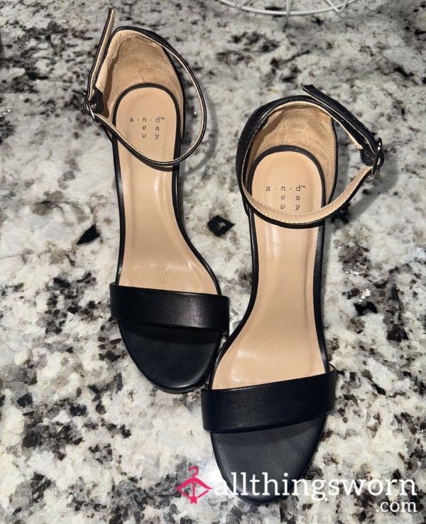 Black Well Worn Heels - Sub Funded