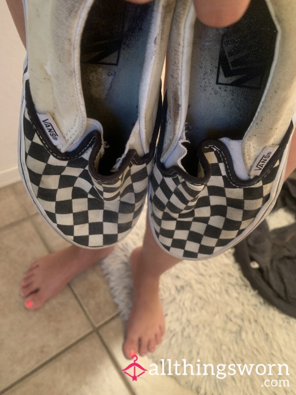 Black Well Worn Nasty Stinky Vans