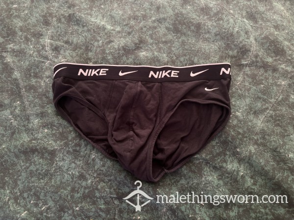 Black Well-Worn Nike Briefs