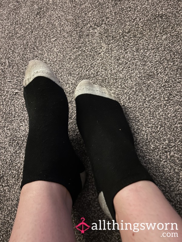 Black Well-worn Smelly Socks