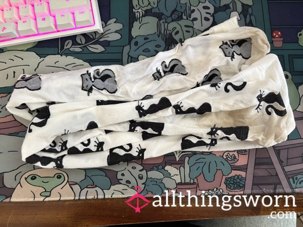 Black & White Cat Knee Highs