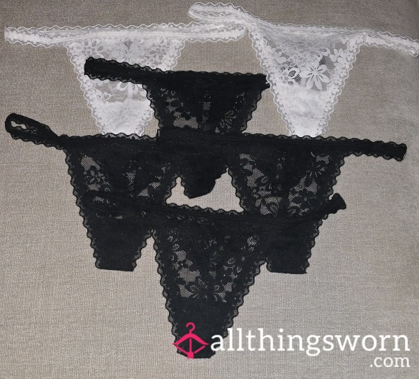 Black & White Gstrings