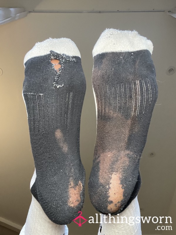 Black & White Holed Socks