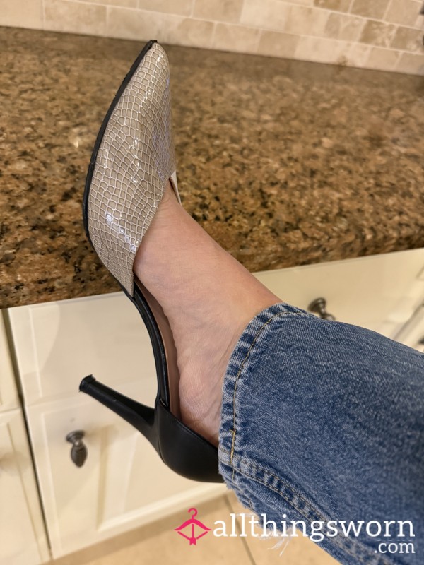 Black, White, Neutral Heels