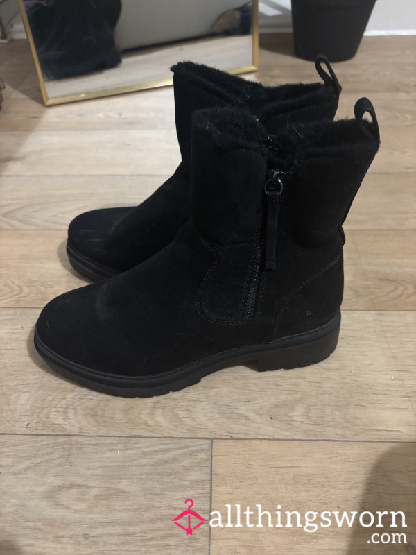 Black Winter Ankle Boot Size 5