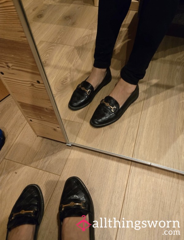 Black With Gold Loafers 2.0🥵Wellworn|Stinky