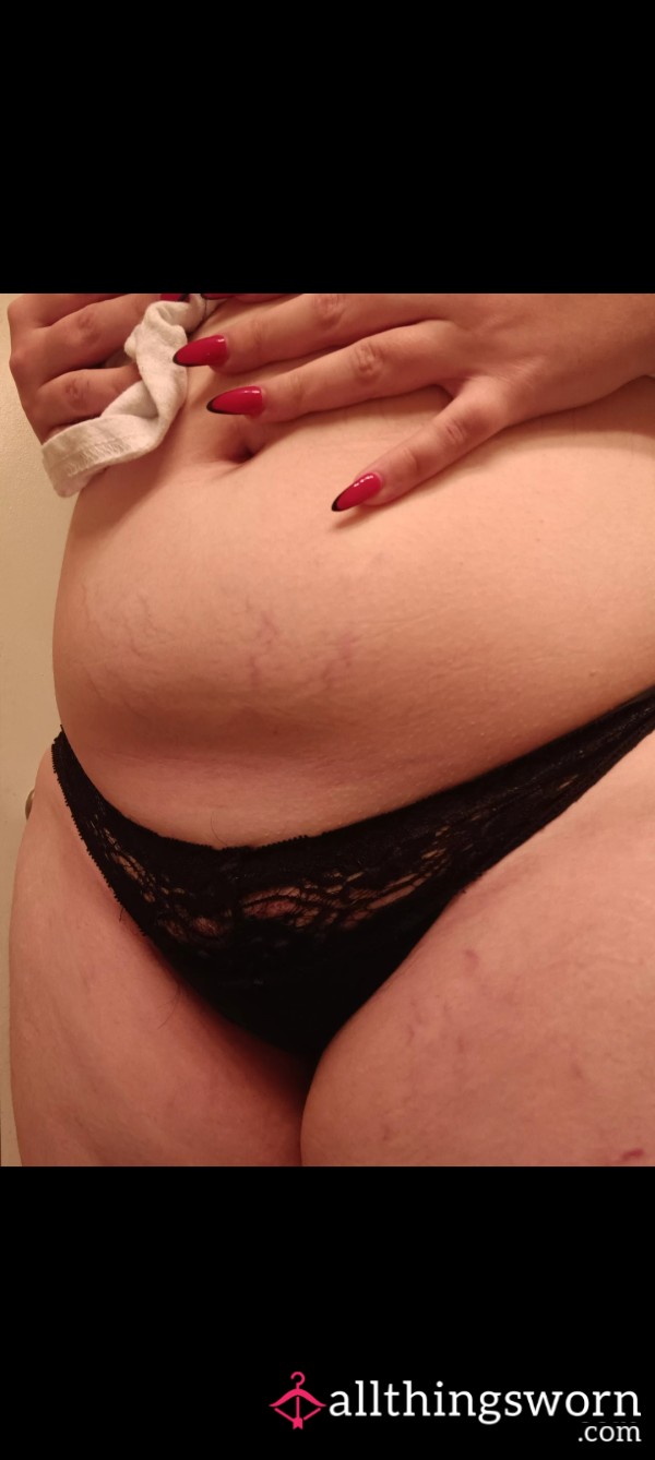 Black With Lace In The Front