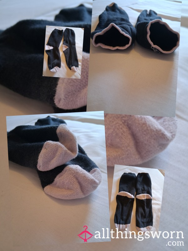 Black With Pink Toes & Heels. Well Worn & Well Loved 😍