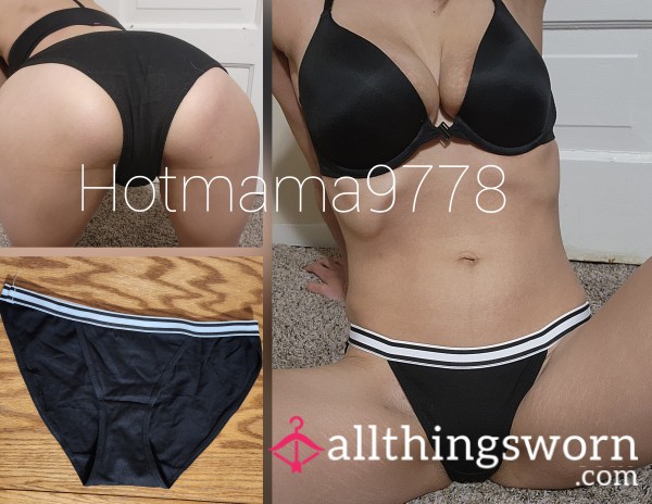 Black With White Band Bikini