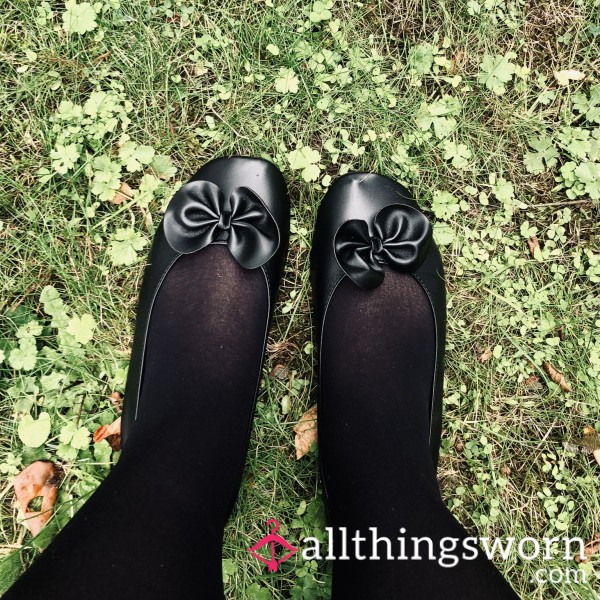 🖤Black Work Ballet Flats🖤