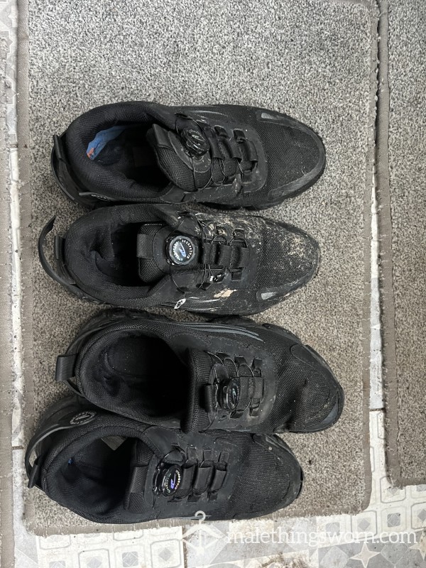 Two Black Work Shoes