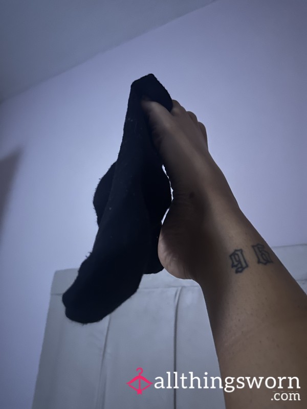 Black Worn Socks