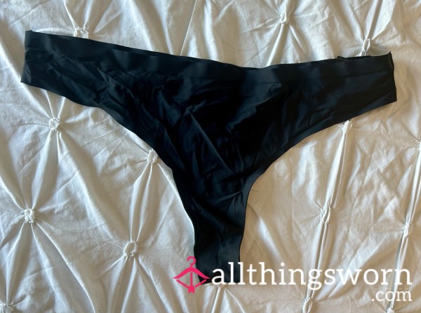 Black Workout Thong