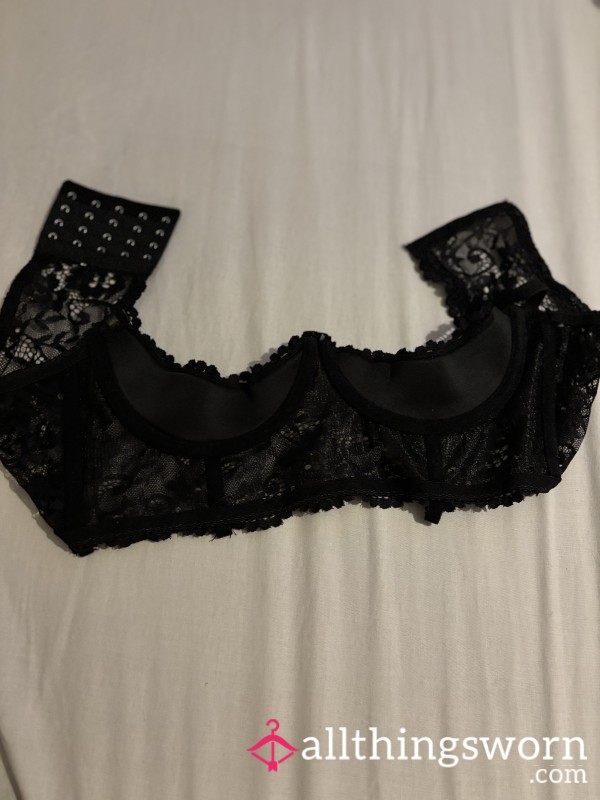 Black Worn Bra