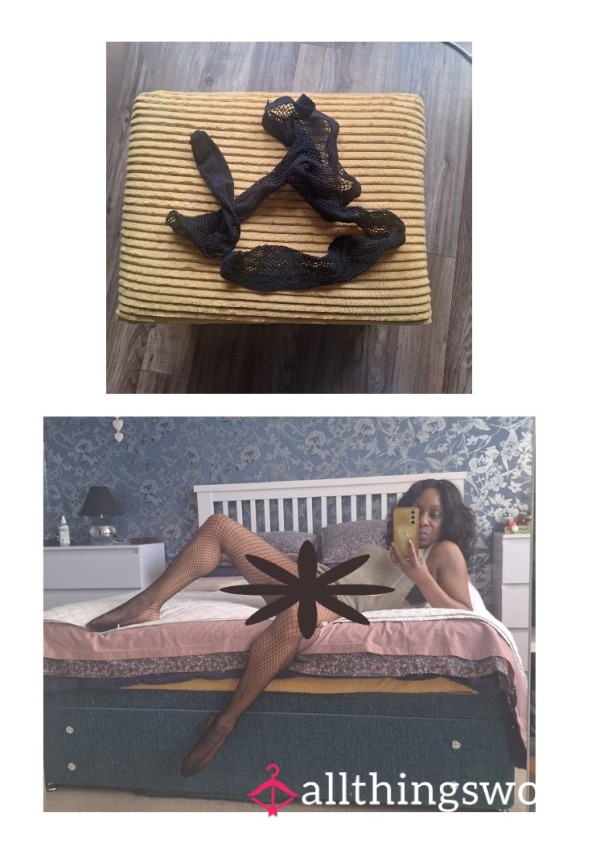 Black Worn Pungent Fishnets