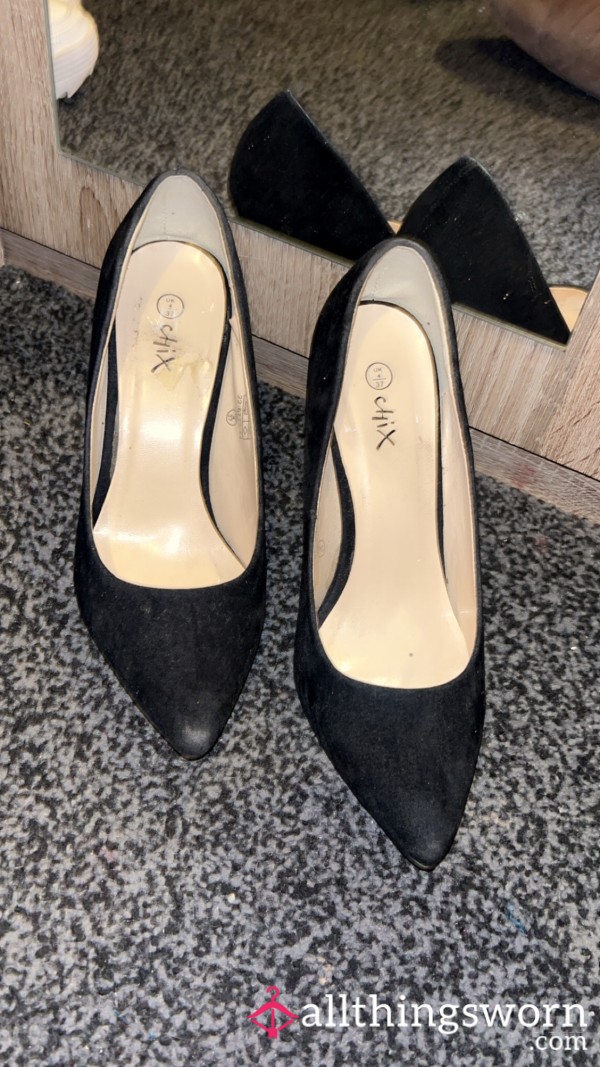 Black Worn Heels