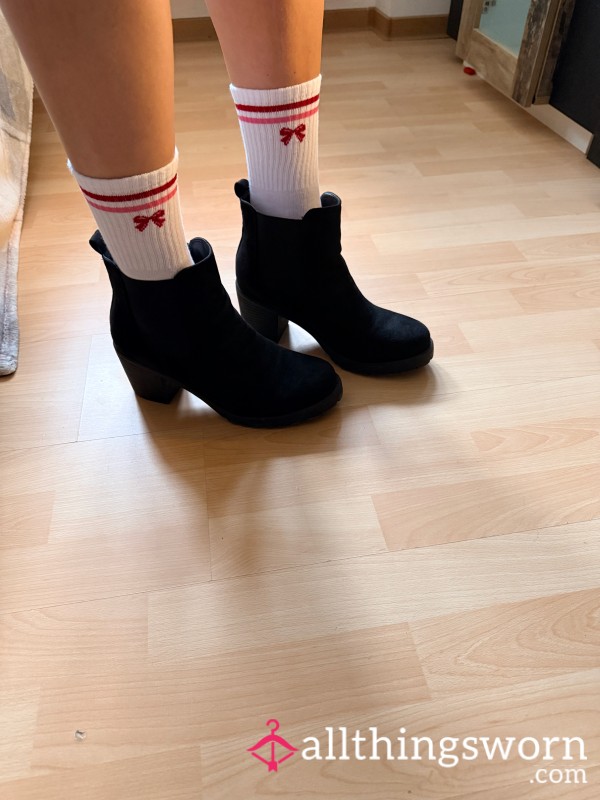 Black Worn High Heels