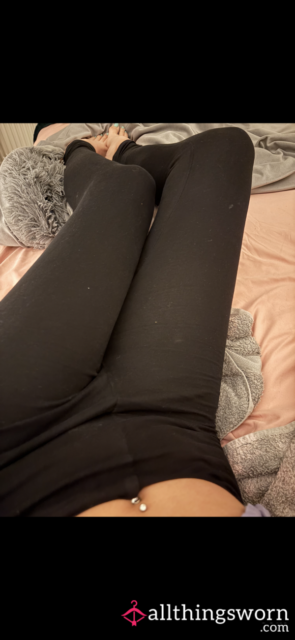 Black Worn Leggings