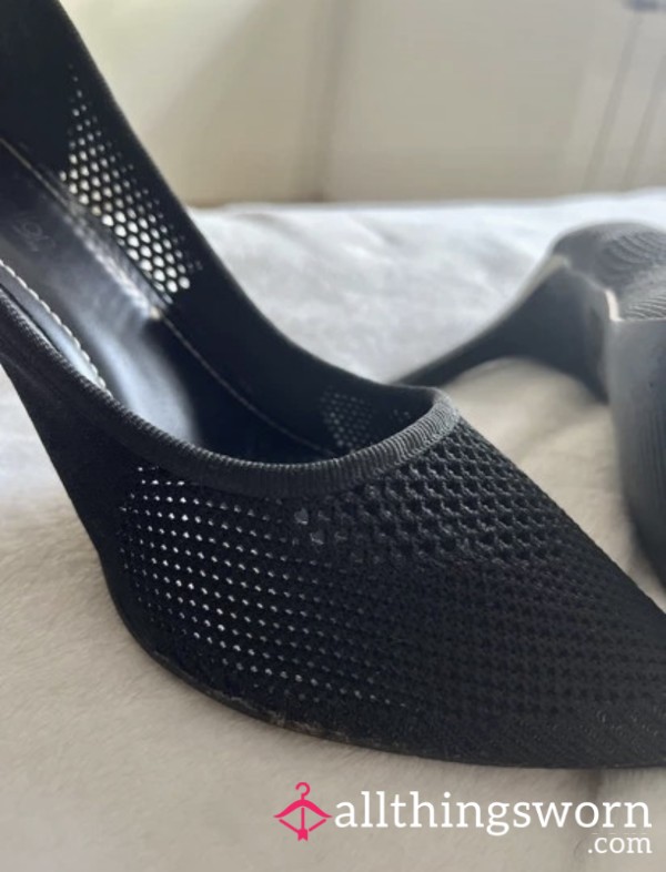 Black Worn Out High Heels
