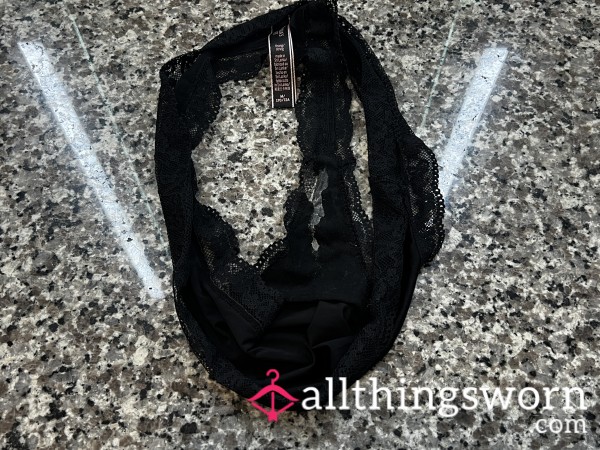 Black Worn Panties