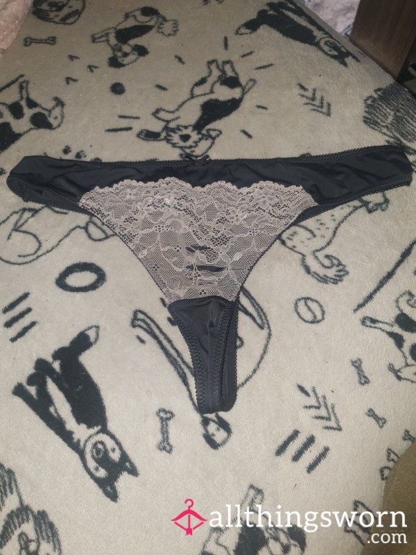 Black Worn Panties