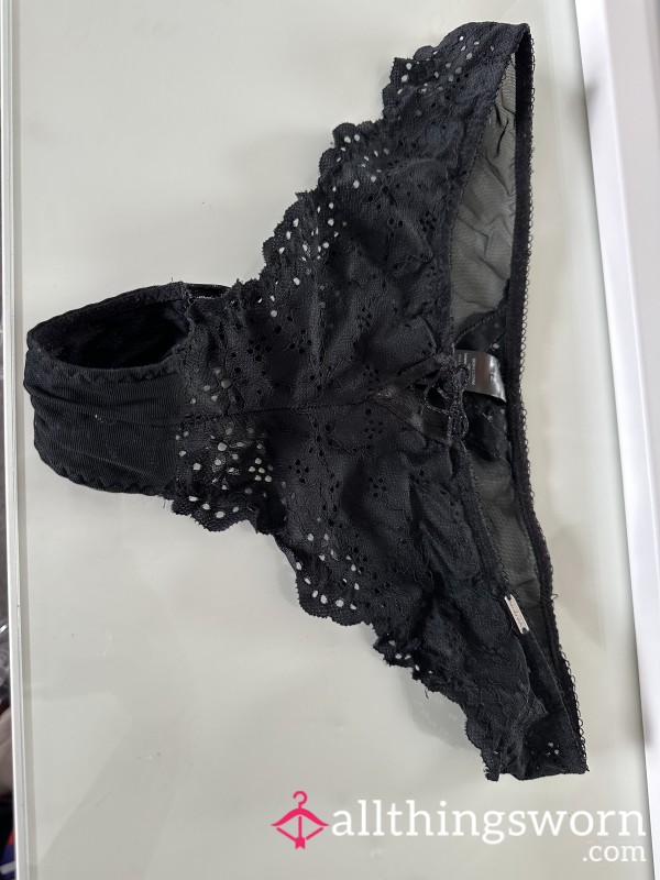 Black Worn Panties