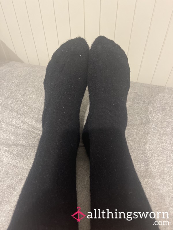 Black Worn Socks