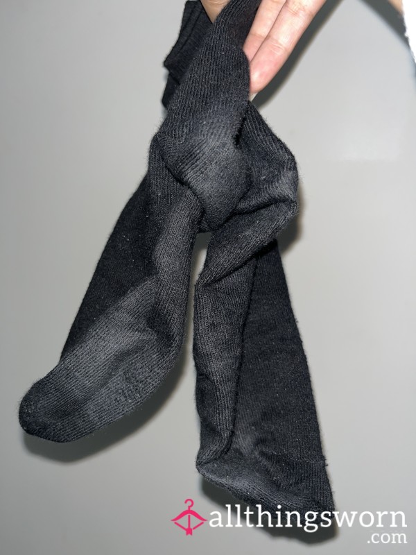 Black Worn Socks
