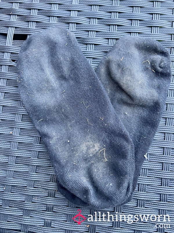 Black Worn Socks