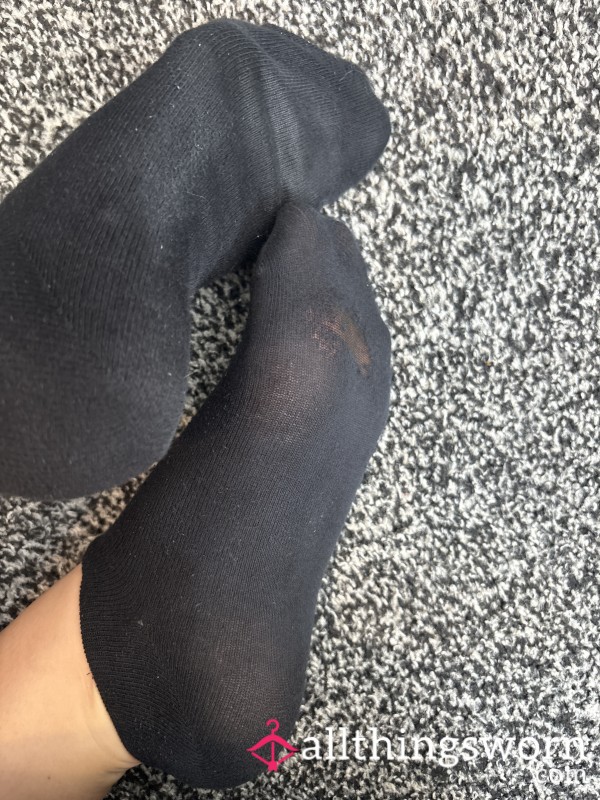 Black Worn Socks