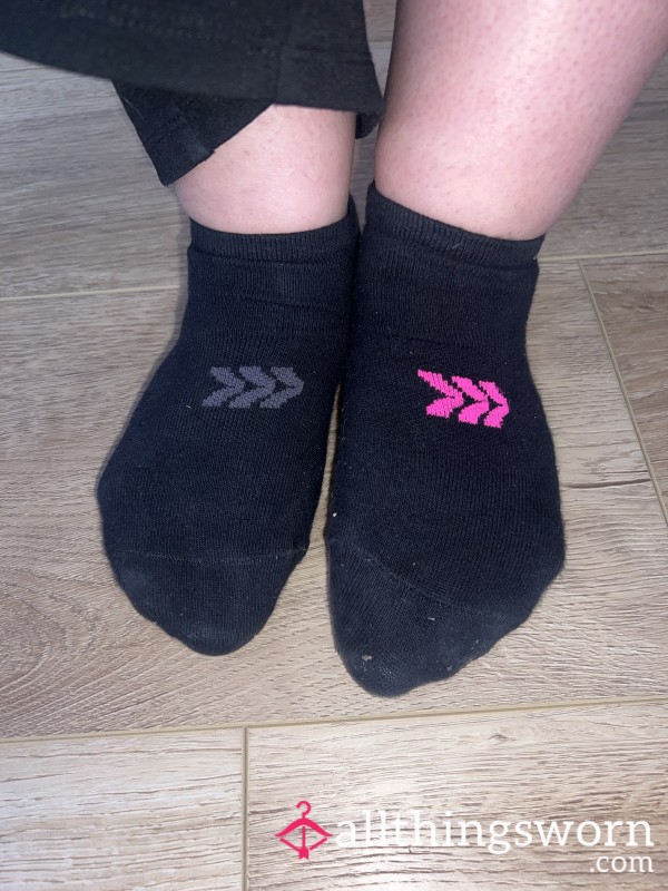 Black Worn Socks