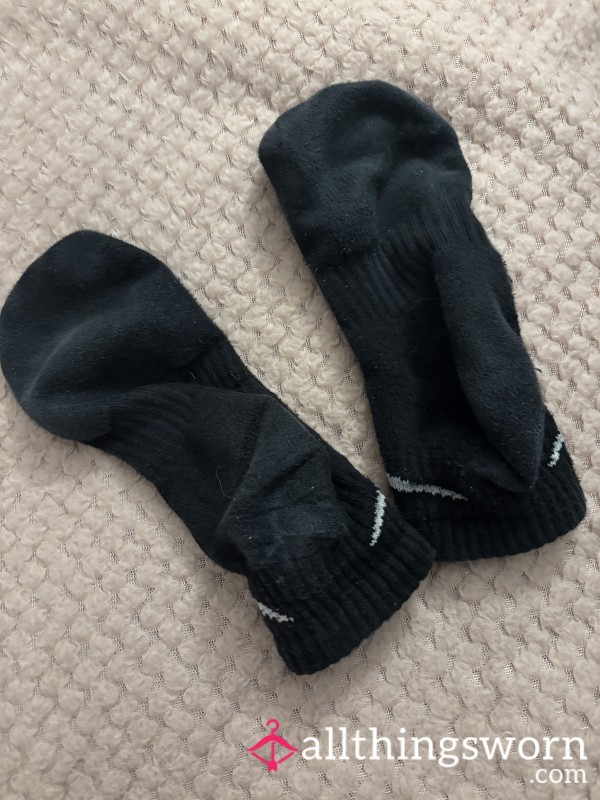 Black Worn Socks For 24 Hours 🧦