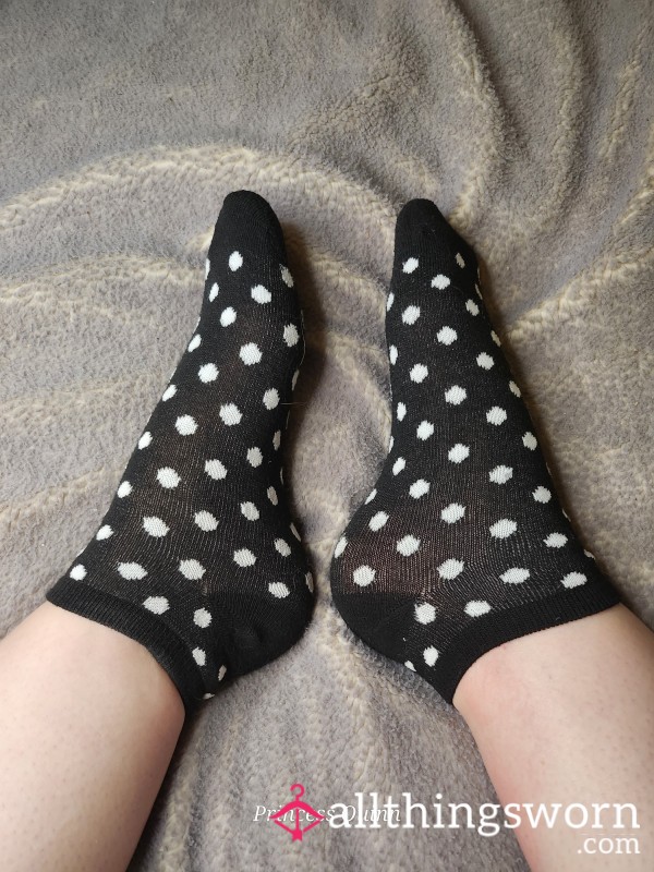 Black W/white Dots - Worn